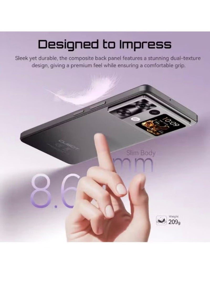 Cubot Android Smartphone P90, G100 Octa-core, 2.2GHz, Dual Speakers, 12GB+256GB, 6.88" 120Hz Screen, 64MP Main Camera, 5100mAh,NFC, 4G Phone Black - Image 3